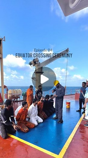 Amrutha Jayachandran on Instagram: "#Episode04 : EQUATOR CROSSING CEREMONY ~Read Caption to know more •Oro oro acharangaley… phewwww• There were 7 “pollywogs” onboard including me. So, that’s what they call who has not yet crossed the equator. After crossing the equator they become “shellbacks,” or trusted subjects of Neptune, the Roman god of water. For the ceremony experienced sailors dress up like King Neptune & Queen Amphitrite. They appear in the court with other subjects as you see in the 