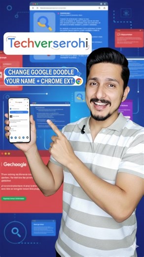 ʀ ᴏ ʜ ɪ ᴛ ᴀ ꜱ ʜ on Instagram: "Google doodle new tricks 🔥 This video is how you can change the Google doodle as per your name. Watch the full video! Follow @techverserohi for more such tech videos! [ Google doodle, Chrome extension web brouser tips and tricks, Google Chrome tips and tricks, how to change the Google doodle, Chrome extension tips and tricks ] #chromeextension #GoogleTricks #googledoodle #changegooglename #webbrowertips #browsertips #googletipsandtricks"