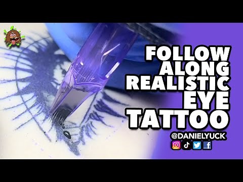 How To Tattoo An Eye-Tattooing 101 (FREE TATTOO STENCIL)