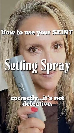 How to use Seint Setting Spray