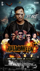 🎃👻 Get Ready for a Spooky Night at Club Catwalk! 👻🎃 This 31st October, join us for a spine-chilling Halloween Night, where the club will be transformed into a haunted haven. 🕸️✨ With eerie decorations, spooky vibes, and the best party in town, it’s a night you won’t want to miss! Come in your best Halloween costume for a chance to win exciting prizes! 🎭💀 Doors open at 10 PM – let’s make this Halloween unforgettable! Tag your squad and get ready for a wicked good time! 🕷️🎶 #HalloweenAtCa