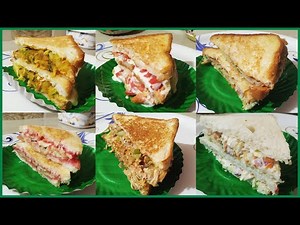 6 different Sandwiches for Breakfast at home | Fast & Easy