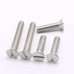 [Hot Item] Countersunk Head Slotted Screw Flat Head Slotted Drive Machine Screw DIN965