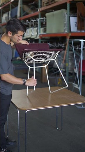 History and story (Provenance) of Bertoia Wire Side Chair #rarify