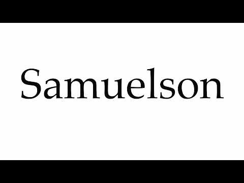 How to Pronounce Samuelson