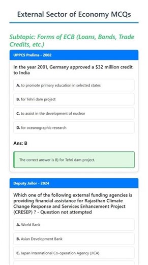 Forms of ECB Loans, Bonds, Trade Credits, etc.
