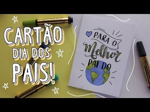 DIY CARTÃO DE DIA DOS PAIS | PRESENTE FÁCIL E BARATO