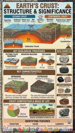 Earth's crust #earth #rocks #knowledge #just