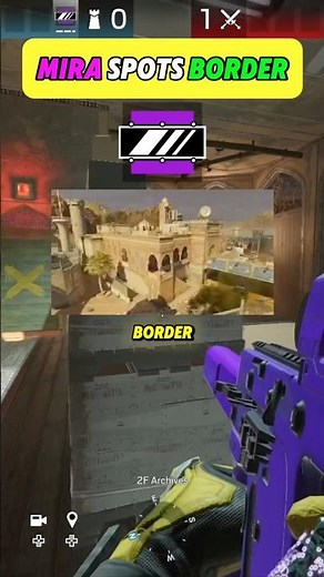 Best Mira Spots Border Lockers/ Archives R6! rainbowsix #siege #r6 #clips #shorts #gaming #r6siege