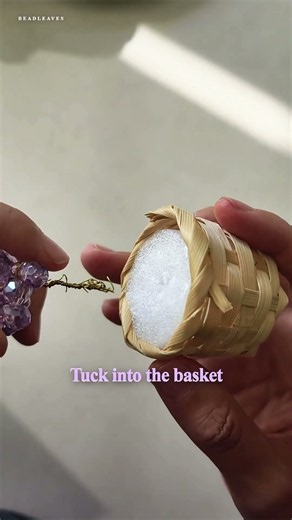 Making a Tiny Purple Crystal Car Charm | Bead by Bead