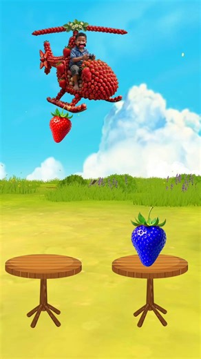 magic strawberry (part 3)🍓🪄 #cartoon #shortsfeed