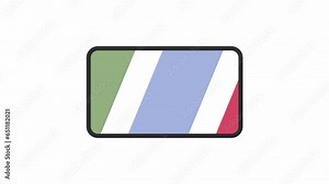 Moving stripes inside button 2D loading animation. Pattern diagonal lines animated cartoon preloader, flat ui element 4K video loader motion graphic. Striped download, upload progress indicator gif