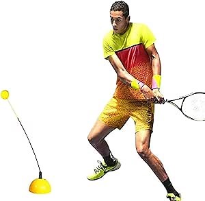 Tennis Trainer Self Tennis Practice Device with Swingball for Adults Kids Beginners Portable，Unlimited Tennis Training Tool Equipment for Tennis Solo Training