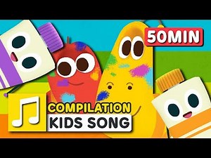 [Larva KIDS] COLOR GAME and other songs from Larva KIDS | 23 English Kids Songs | 50minutes