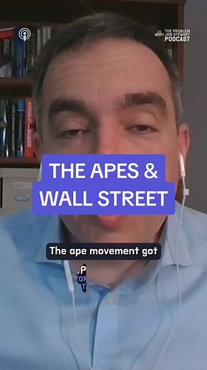 Jon Stewart and Wall Street Journal editor Spencer Jakab talked last season about how the ape movement -- retail investors -- disrupted Wall Street. #theproblem #jonstewart #apes #wallstreet #retailinvestors #financialcrisis #stocks #theproblemwithjonstewart #podcast #citadel #johnstewart #goldmansachs #sec #finra