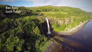 The best thing about sunshine after the rain? The Isle of Mull's waterfalls are in full flow! This one is Eas Fors which is located on the island's north west coast. You park near an old bridge and walk along the river down to the falls which land in the sea on the shore of Loch Tuath. www.isleofmullcottages.com | Isle of Mull Cottages