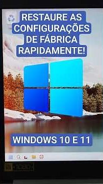 How to restore factory settings on Windows 10/11 and/or use System Restore.