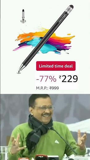 Case-Magic 2 in 1 Universal Stylus Pen with Fine Point Disc Tip+ Rubber Fiber Tip