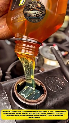 Engine Oil Change Like a Pro | Smooth Pouring Trick for Better Performance
