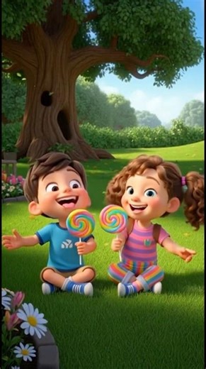 Sharing is Sweet: Lexi & Kyle’s Lollipop Adventure 🍬 #shorts