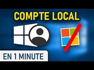 Connecter votre session Windows avec un compte local plutôt qu'un compte microsoft