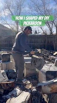 How I shaped the diy Pickaroon #woodscraft #woodprocessing #pickaroon #hookaroon #tools #diy #axe
