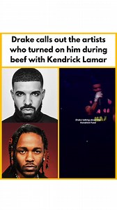 1.3K views · 42 reactions | #Drake calls out the artists that switched up on him during his feud with #Kendricklamar ‼️Do y’all think the beef is actually over⁉️ | WhatsOnRap | Facebook