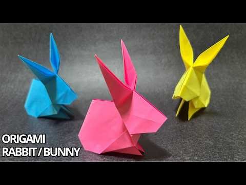 Origami Bunny 🐰 | How to Make a Paper Origami Bunny Step by Step.