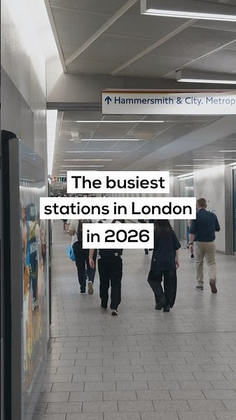 London's busiest stations have just been revealed for 2026