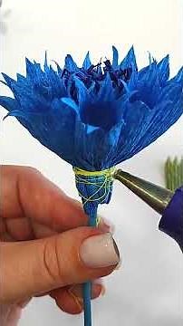 You Won't Believe It's Paper! 🌸 Realistic Cornflower DIY #Shorts