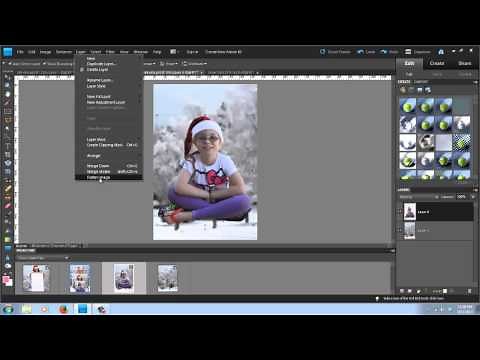 How to Add a Christmas Background to Your Holiday Photo