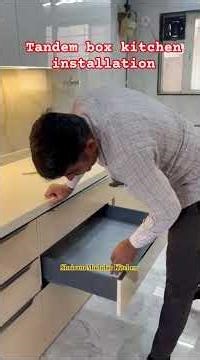 How to use tandem box in kitchen tandem box with installation pimple Saudagar #shrirammodularkitchen