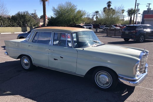 No Reserve: 1964 Mercedes-Benz 220b 4-Speed Project