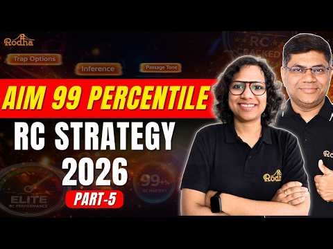 Aim 99 Percentile in VARC | Ultimate Reading Comprehension Strategy for CAT 2026 | Part 5 | RODHA