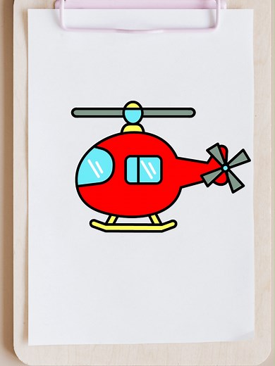 How to Draw a Helicopter Step by Step
