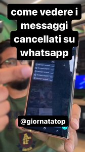 😉 come vedere i messaggi cancellati su whatsapp #italy #italy🇮🇹 #jornadatks #dicasmundotech #INTERNET #Whatssap #android #italianfood #giornatatop #LoSapevate #interessante #suggerimento #suggerimenti #batteries #iphone14 #Telefono #tecnologia #roma #cittaroma #CittaLatina #cittamilano #marketingdigitale #importare | Giornata Top