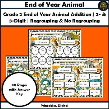 Grade 2 End of Year Addition Math Multi Digit Regroup Number Bond Place Value