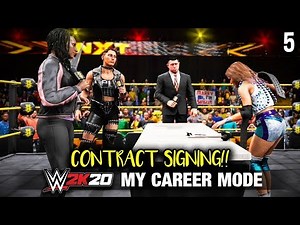 WWE 2K20 My Career Mode - Ep 5 - CHAMPIONSHIP CONTRACT SIGNING!!