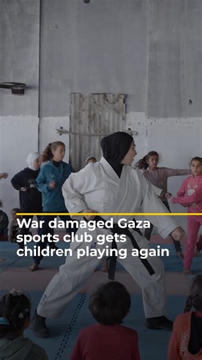 37K views · 2.6K reactions | A sports club in Gaza is offering training and activities for children despite its facilities being destroyed by Israel’s genocidal war on Gaza. Coaches say they reopened Al-Mashtal’s hall to help young Palestinians regain confidence and cope with the psychological impacts of the war. | Al Jazeera English | Facebook