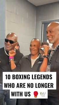 10 BOXING LEGENDS WHO ARE NO LONGER WITH US 🥊🕊️ Boxing's Greatest Heroes