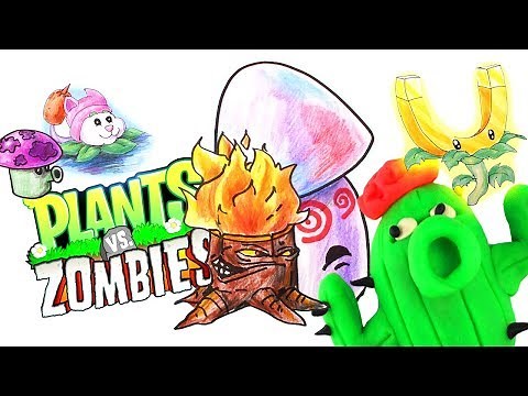 How To Draw Plants vs Zombies Characters [fast version from Mr. Cute Drawing Collection]