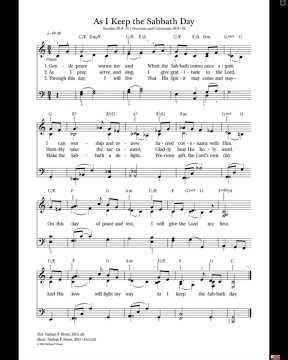 Hymn 1035 - "As I Keep the Sabbath Day" - Short #keep #sabbath #day