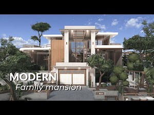 Bloxburg | Modern Family Mansion | Detailed Speedbuild | Exterior | Le Yuii