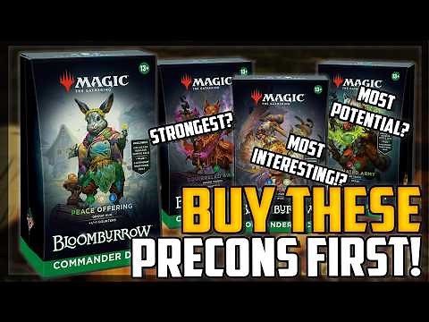 Which Bloomburrow Commander Deck Should You BUY?! Best, Strongest and MORE! - Magic: The Gathering
