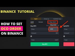 HOW TO SET OCO ORDER ON BINANCE (EXPLAINED WITH EXAMPLES)