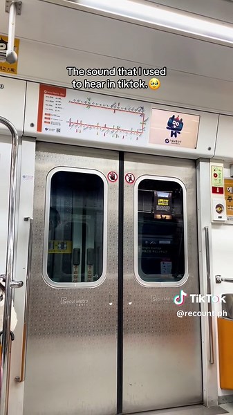 The sound that I used to hear in tiktok.🥹 Sarap sa ears🤍 #seoulmetro #seoultransportation