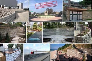 Mur de Soutènement - blocs béton empilable | REDI ROCK by PB ROCK