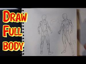 How To Draw A Body For Beginners From Bone To Muscle #art #drawingtutorial