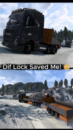Dif Lock Saved Me! 😳💨😱. #ets2 #truck #gaming