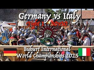Buhurt International World Championship - Fight 1 - Germany vs Italy - 30v30